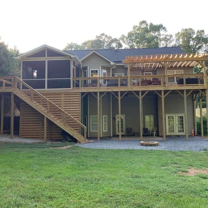 outdoor deck addition mullis construction